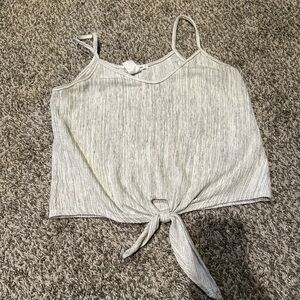 Crop textured tank
